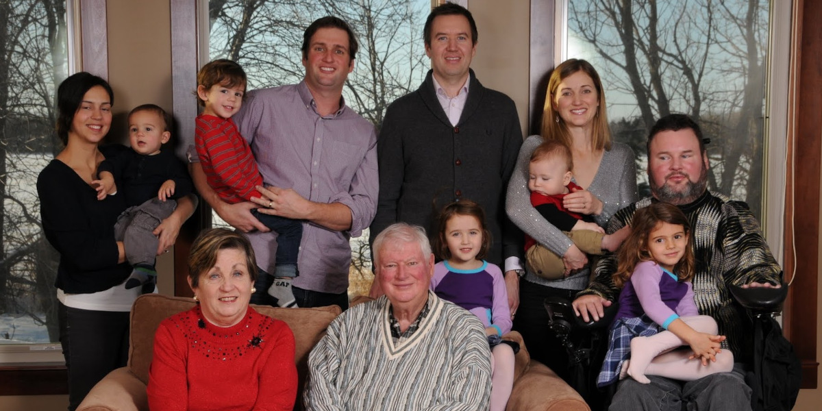 Extended family gathering